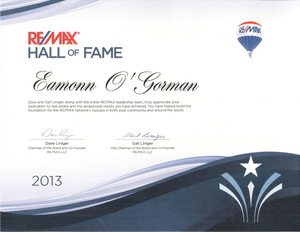 2013 REMAX Hall of Fame